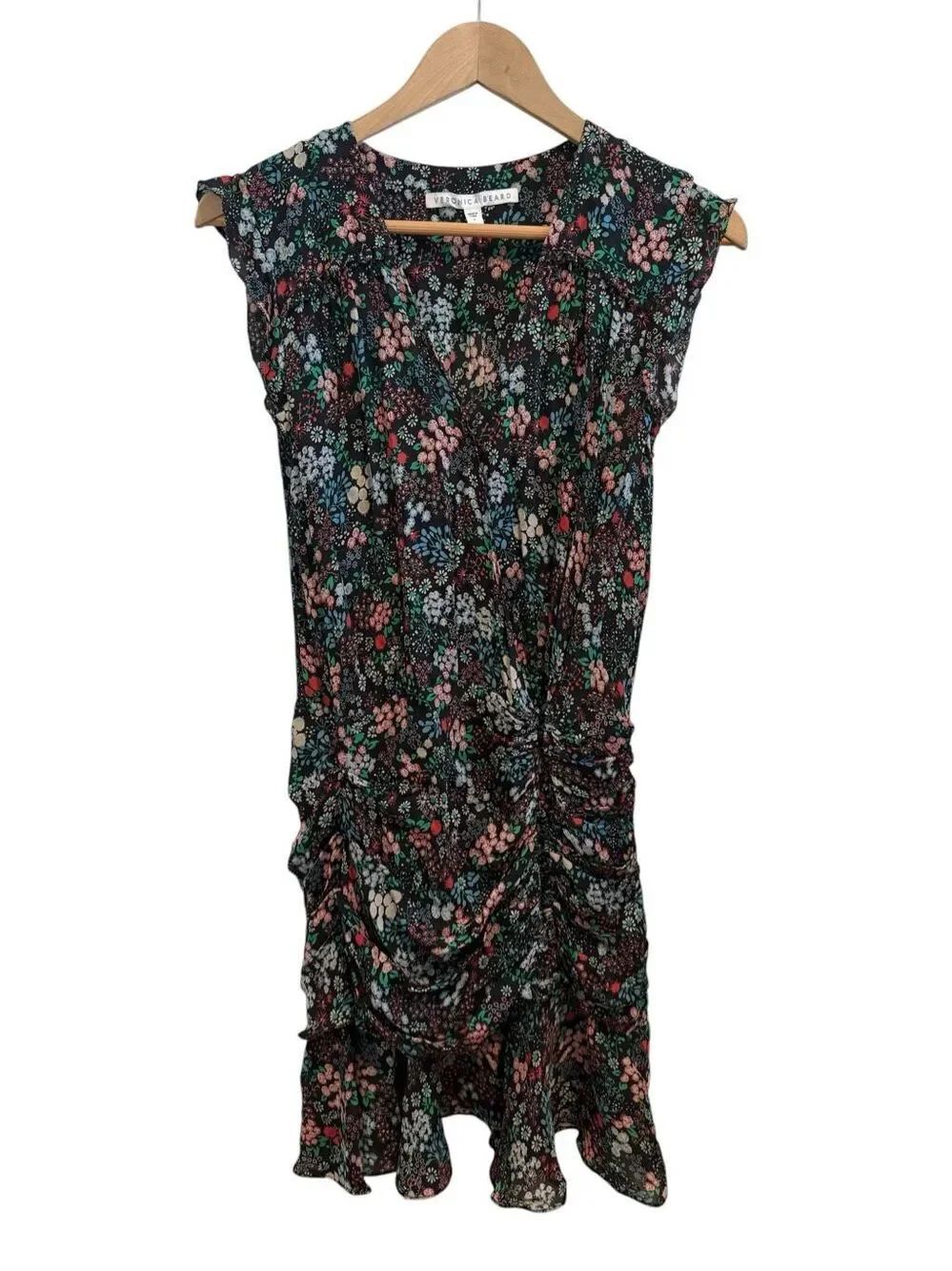 Veronica Beard Floral Silk Mini Dress Size 4